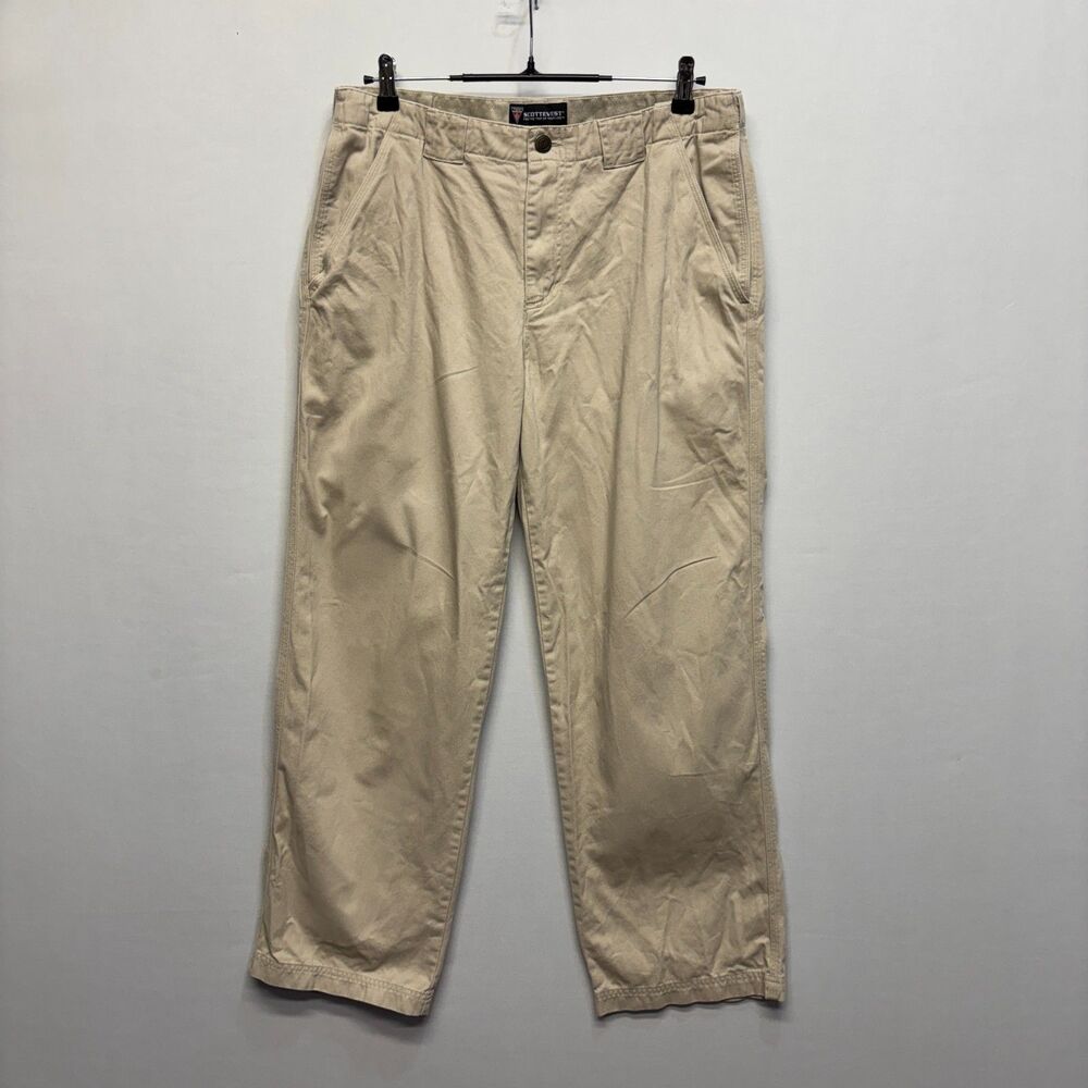 Scottevest Men Hidden Cargo Pants 2.0 Tec Size 34x30 Beige C107 -22